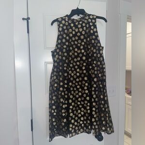 Signature by Robbie Bee Black and Gold Kids Dress
